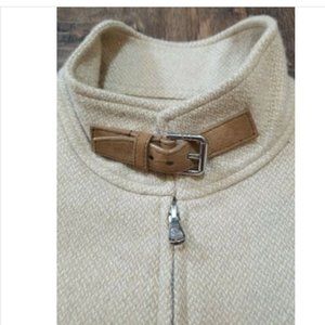 Ralph Lauren Wool Blazer w/ suede buckle collar/ elbow patches Jacket